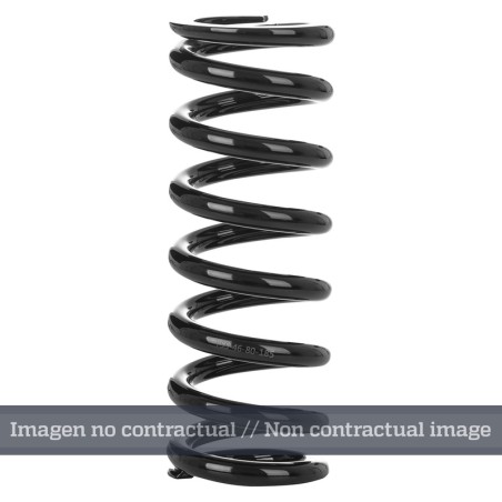 Muelle de amortiguador trasero YSS lineal negro 46-100-200