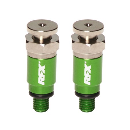 Purgadores de aire de horquilla RFX Pro M5 x 0,8 (verde) Kayaba/Showa