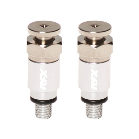 Purgadores de aire de horquilla RFX Pro M5 x 0,8 (plata) Kayaba/Showa