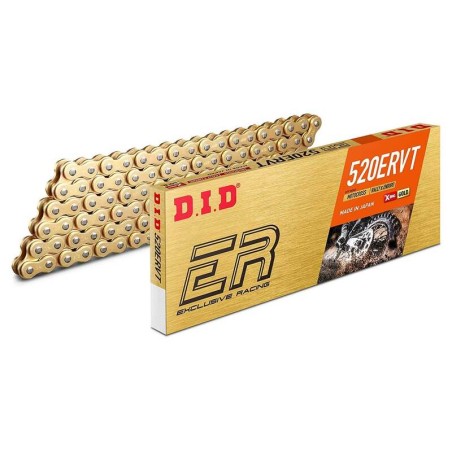 Cadena DID 520ERVT con 124 eslabones oro