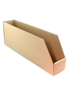 Caja de cartón automontable V PARTS para organización de stock - 560x100x200mm