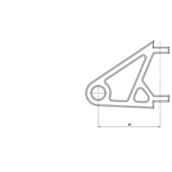 HIGHSIDER Lamp holder set XS for 42-43 mm í˜, black 2