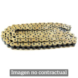 Cadena DID 428NZSDH con 130 eslabones oro/negro