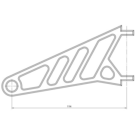HIGHSIDER Lamp holder set long for 38-41 mm