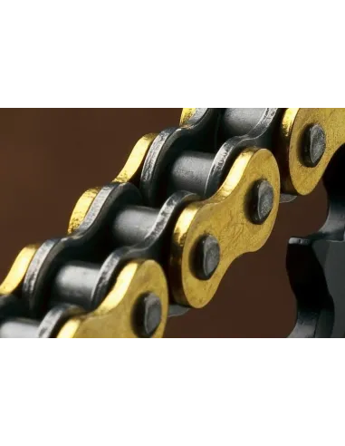 Cadena Renthal 420R1 con 110 eslabones negro/oro