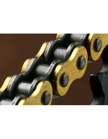 Cadena Renthal 420R1 con 110 eslabones negro/oro