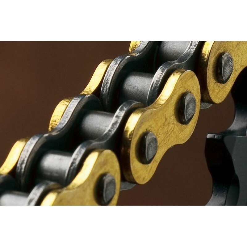 Cadena Renthal 520R1 con 112 eslabones negro/oro