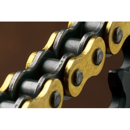 Cadena Renthal 520R1 con 112 eslabones negro/oro