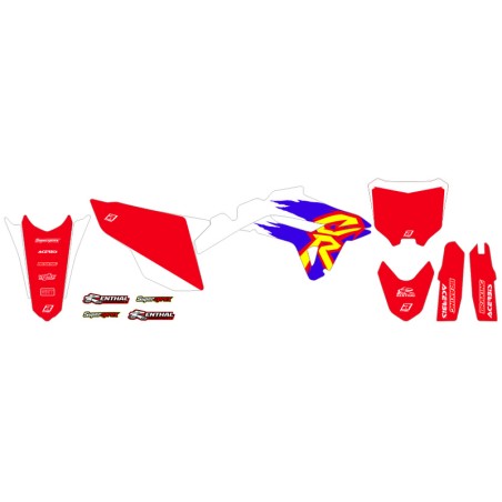 Kit adhesivos Retro BLACKBIRD  - Honda CR125/250