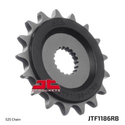 Piñón con goma anti-ruido JT SPROCKETS acero 1186 - 525 2