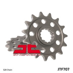 Piñón JT SPROCKETS acero estándar 707 - Paso 520