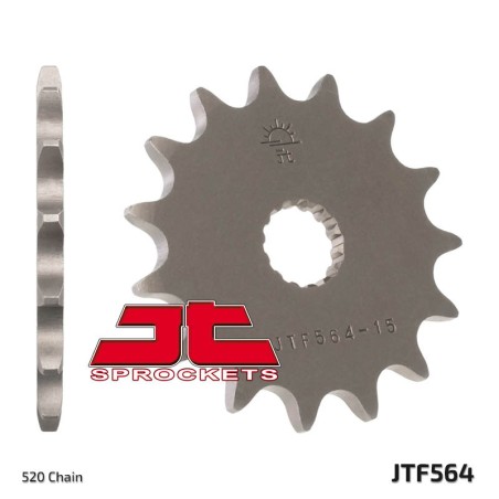 Piñón JT SPROCKETS acero estándar 564 - Paso 520