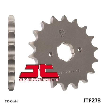 Piñón JT SPROCKETS acero estándar 278 - Paso 530