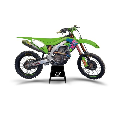 Kit adhesivos Retro BLACKBIRD  - Kawasaki KX125/250