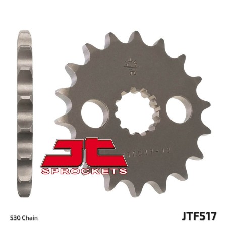 Piñón JT SPROCKETS acero estándar 517 - Paso 630