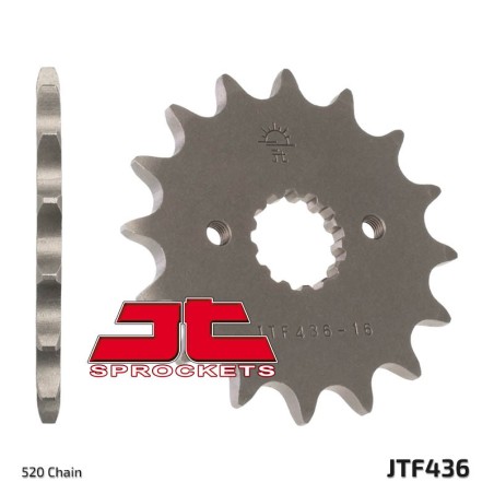 Piñón JT SPROCKETS acero estándar 436 - Paso 520
