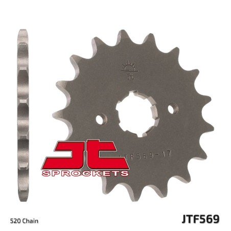 JT SPROCKETS Steel Standard Front Sprocket 569 - 520