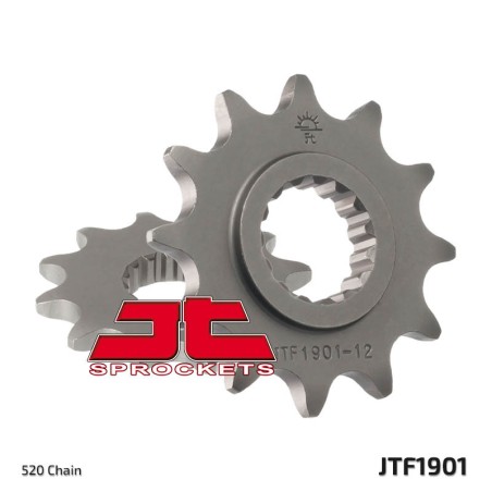 Piñón JT SPROCKETS acero estándar 1901 - Paso 520