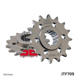 Piñón con goma anti-ruido JT SPROCKETS acero 709 - 525 2