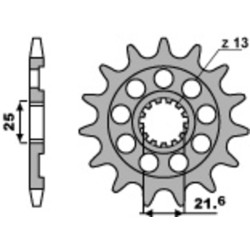 Piñón PBR acero estándar 2141 - 520 2