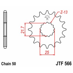Piñon JT SPROCKETS acero 566 - 530 2