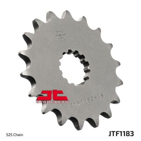 Piñón con goma anti-ruido JT SPROCKETS acero 1183 - 525