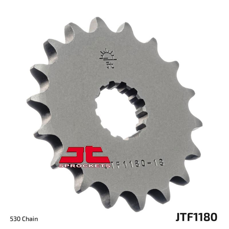 Piñón con goma anti-ruido JT SPROCKETS acero 1180 - 530
