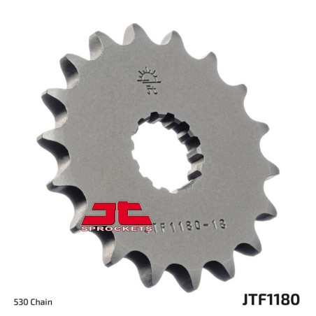 Piñón con goma anti-ruido JT SPROCKETS acero 1180 - 530