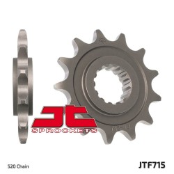 Piñón JT SPROCKETS acero estándar 715 - Paso 520