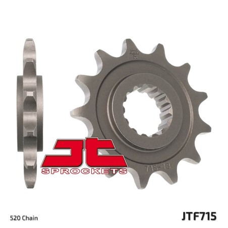 Piñón JT SPROCKETS acero estándar 715 - Paso 520