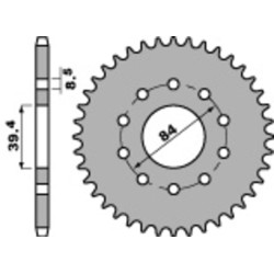 Piñón PBR acero estándar 406 - 520 2