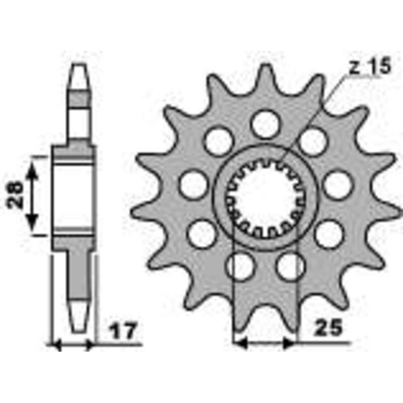 Piñón PBR acero estándar 2249 - 525