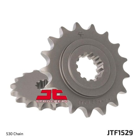 Piñón con goma anti-ruido JT SPROCKETS acero 1529 - 525