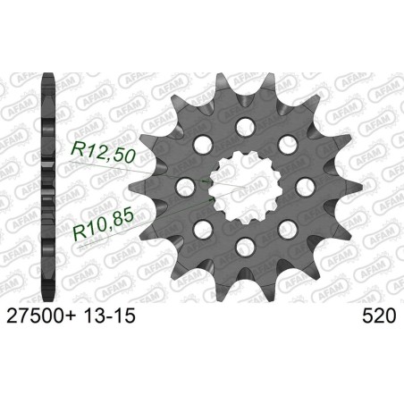 Piñón AFAM acero autolimpiable 27500 - Paso 520