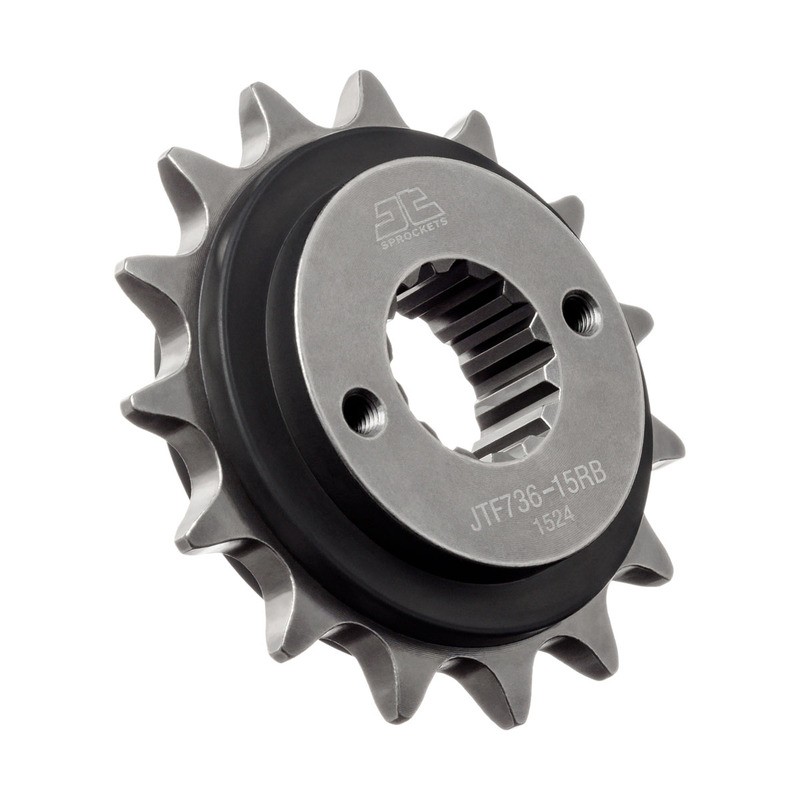 Piñón con goma anti-ruido JT SPROCKETS acero - 736 - 520