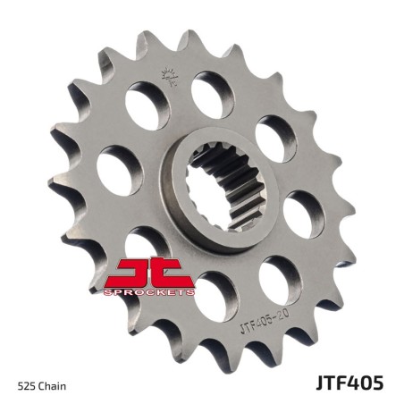 Piñón con goma anti-ruido JT SPROCKETS acero 405 - 525