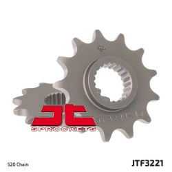 Piñón JT SPROCKETS acero estándar 3221 - Paso 520