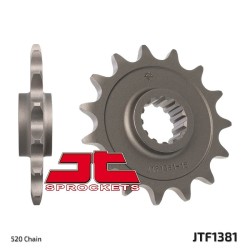 Piñón JT SPROCKETS acero estándar 1381 - Paso 520