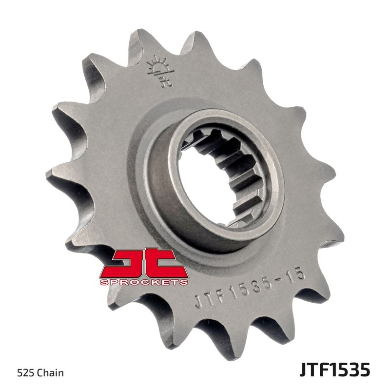 Piñón con goma anti-ruido JT SPROCKETS acero 1535 - 525
