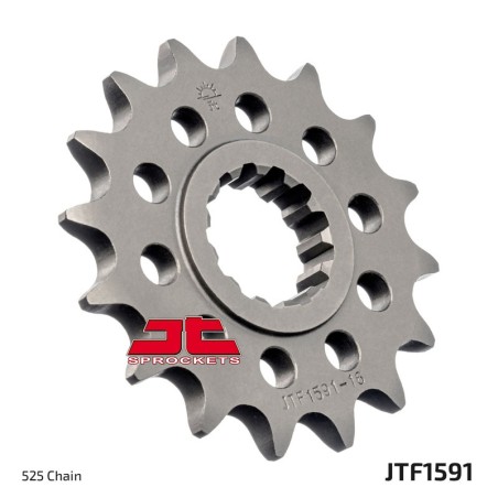 Piñón con goma anti-ruido JT SPROCKETS acero 1591 - 525