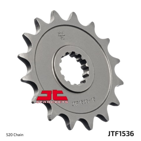 Piñón con goma anti-ruido JT SPROCKETS acero 1536 - 520