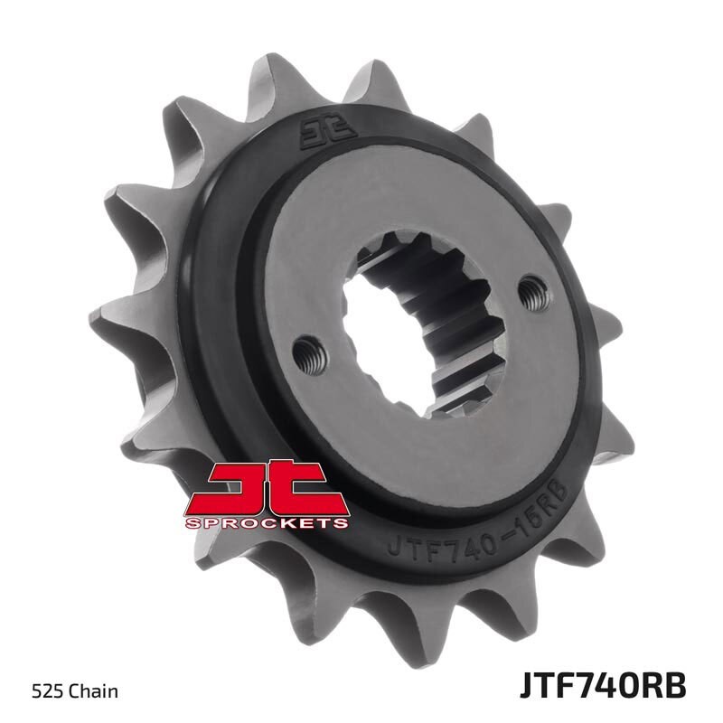 Piñón con goma anti-ruido JT SPROCKETS acero 740 - 525
