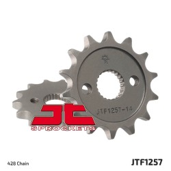 Piñón JT SPROCKETS acero estándar 1257 - Paso 428