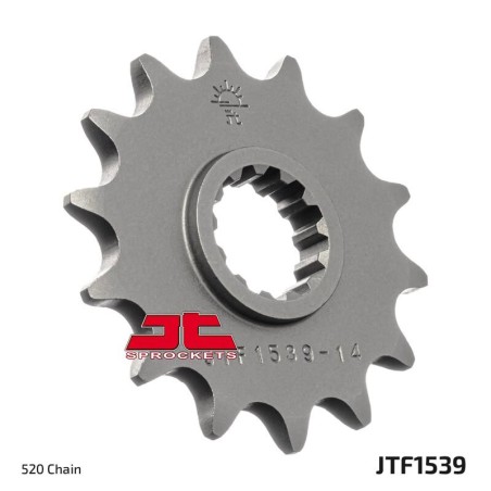 Piñón con goma anti-ruido JT SPROCKETS acero 1539 - 520