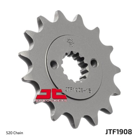 Piñón con goma anti-ruido JT SPROCKETS acero 1908 - 520