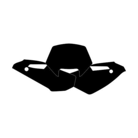 BLACKBIRD Plate Stickers Black Husqvarna WR250/300