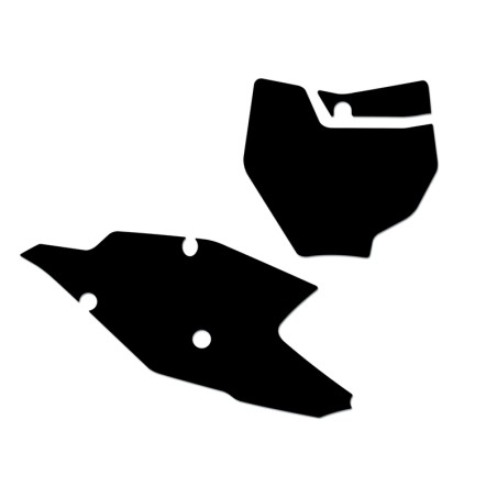 Kit adhesivos portanúmeros Blackbird KTM SX/SX-F 19 standard/negro
