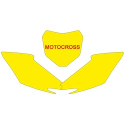 Juego adhesivos porta números BLACKBIRD negro Honda CRF250R / 450R