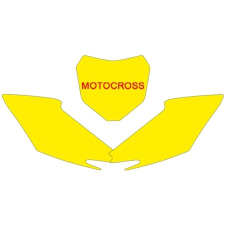 Juego adhesivos porta números BLACKBIRD blanco Honda CRF250R / 450R