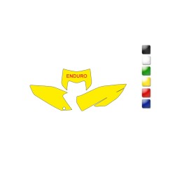 BLACKBIRD Plate Stickers Yellow Husqvarna TE-FE 125&+